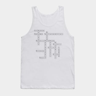 (1969TSWS) Crossword pattern with words from a famous 1969 science fiction book. Tank Top